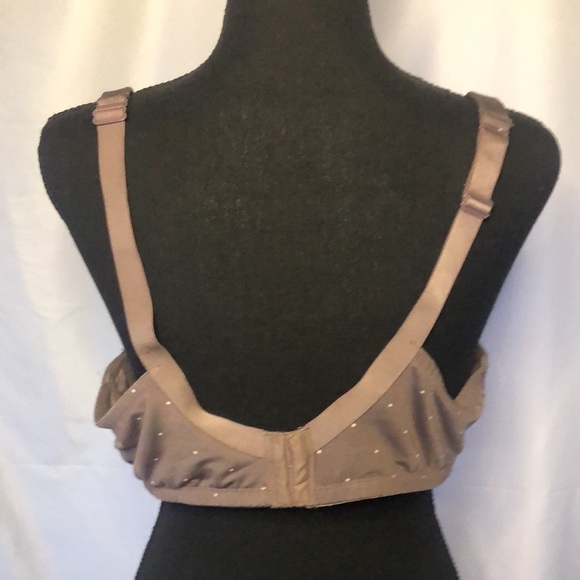 CACIQUE Boost Plunge brown polka dot padded with underwire bra. Size 40 DD. - Picture 7 of 10